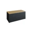 Banc Acier Laqué Noir Et Bois De Teck - Ofyr 2 Banc Acier Laqué Noir Et Bois De Teck - Ofyr -Outdoorchef Shop banc noir teck 2020000022336