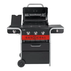 Barbecue Hybride Gaz Et Charbon De Bois Gas2Coal 2.0 330 - Char-Broil -Outdoorchef Shop barbecue gas2coal 330 hybride charbon gaz charbroil 4260547594431 2