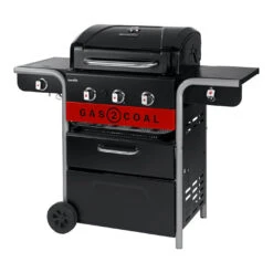 Barbecue Hybride Gaz Et Charbon De Bois Gas2Coal 2.0 330 - Char-Broil -Outdoorchef Shop barbecue gas2coal 330 hybride charbon gaz charbroil 4260547594431 3