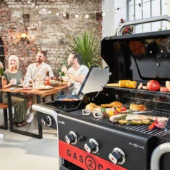 Barbecue Hybride Gaz Et Charbon De Bois Gas2Coal 2.0 330 - Char-Broil -Outdoorchef Shop barbecue gas2coal 330 hybride charbon gaz charbroil 4260547594431 5
