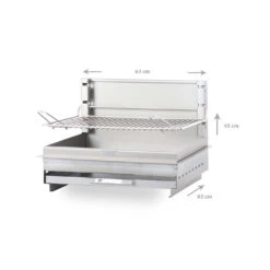 Barbecue Charbon Encastrable Montory Inox Marin - Le Marquier -Outdoorchef Shop barbecue vintage montory 61 x 40 inox le marquier 3339380062702 2