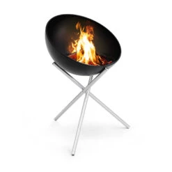 Brasero Rond En Acier émaillé Bowl + Trépied + Plancha - Höfats -Outdoorchef Shop bowl hofats pied haut plancha 4260447331020 8