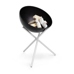 Brasero Rond En Acier émaillé Bowl + Trépied + Plancha - Höfats -Outdoorchef Shop bowl hofats pied haut plancha 4260447331020 9