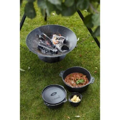 Brasero Junko ø60 Cm Fonte + Trépied + Grille Acier Chromé + Housse - Barbecook -Outdoorchef Shop brasero junko trepied grille housse barbecook 5400269202156 4