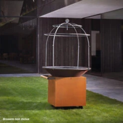 Cage De Cuisson Brasero Classic 120 + PRO - Ofyr -Outdoorchef Shop cage cuisson acier 120 6019914756716 2