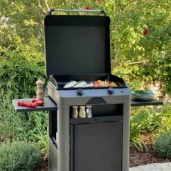 Combo Plancha Gaz Fusion 60 Gris Cargo 2 Brûleurs Avec Chariot - ENO -Outdoorchef Shop combo fusion 60 gris cargo eno 2020000038115 3