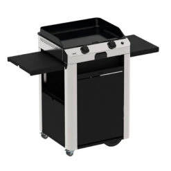 Combo Plancha Gaz Fusion 60 Inox Marin 2 Br没leurs Avec Chariot - ENO