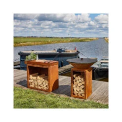 Couvercle Pour Brasero 85 Cm - Ofyr -Outdoorchef Shop couvercle protection acier noir ofyr 7430440799746 1