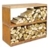 Meuble Dressoir Range-bois Acier Corten - Ofyr -Outdoorchef Shop dessoir ofyr range bois brasero 7430440898852