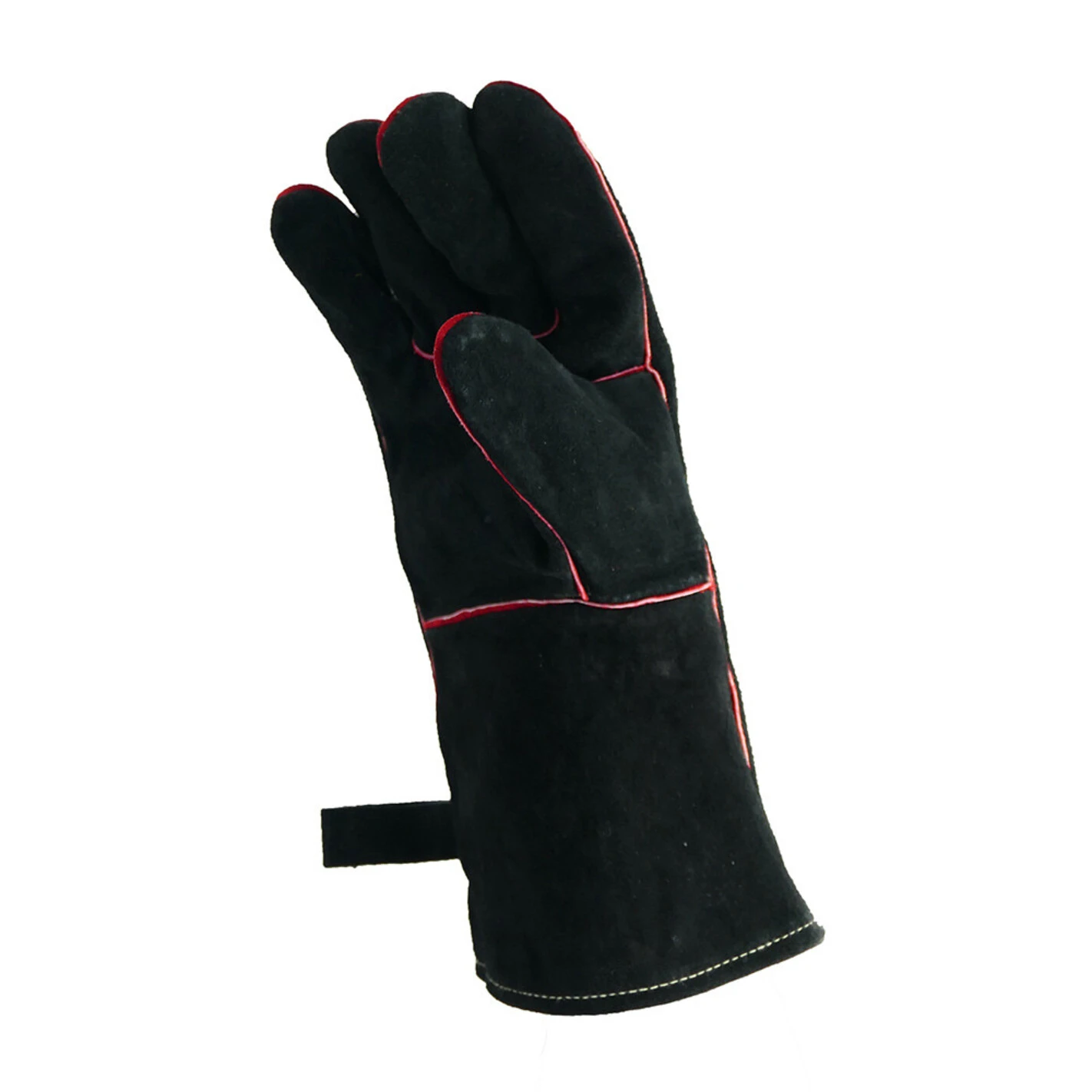 Paire Gants Barbecue Cuir Noir - Nordic Flame 6 Paire Gants Barbecue Cuir Noir - Nordic Flame - Image 4