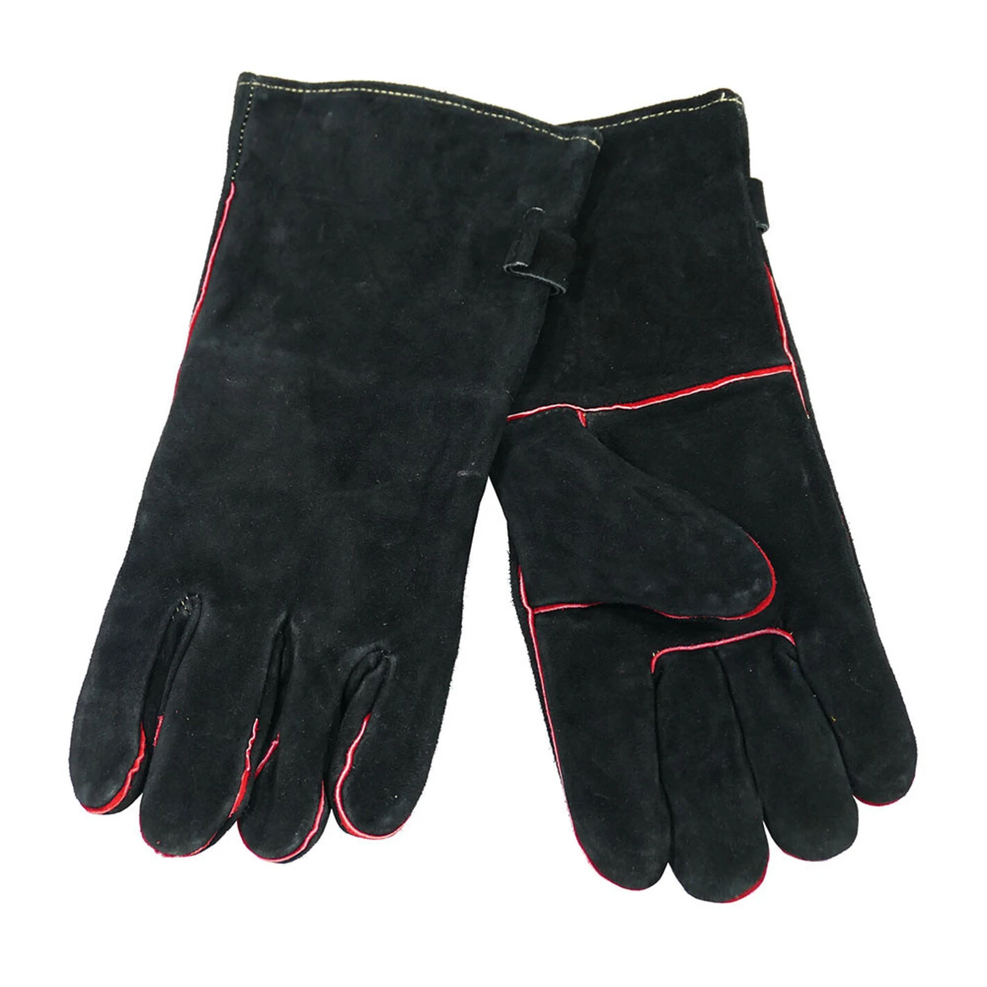 Paire Gants Barbecue Cuir Noir - Nordic Flame 7 Paire Gants Barbecue Cuir Noir - Nordic Flame - Image 5