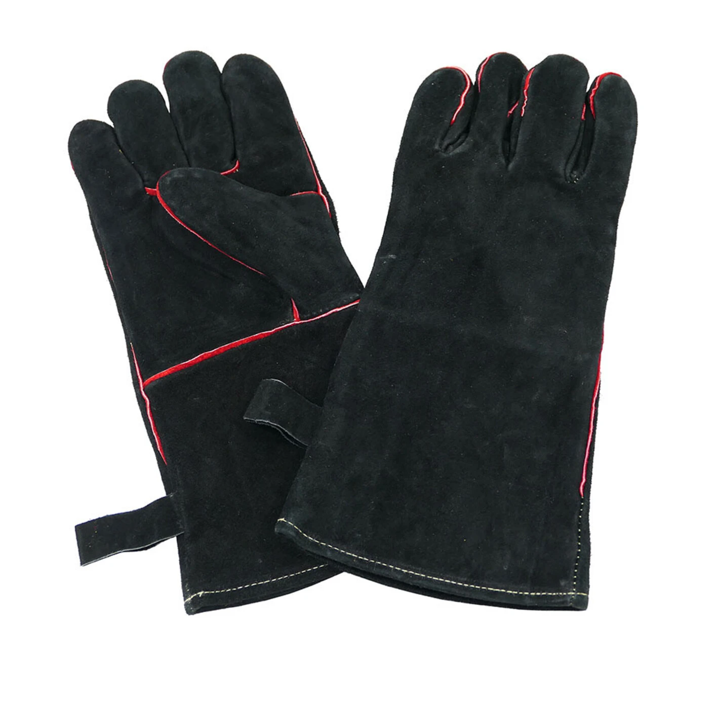 Paire Gants Barbecue Cuir Noir - Nordic Flame 3 Paire Gants Barbecue Cuir Noir - Nordic Flame