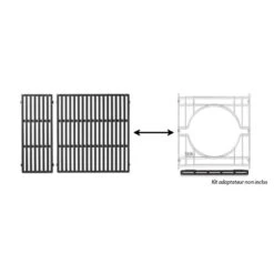 Grilles Fonte émaillée Crafted SmokeFire EX4 / Spirit II 300 - Weber -Outdoorchef Shop grilles fonte emaillee smokefire ex4 spirit 300 weber 0077924180781 1