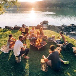 Brasero Corten Triple ⌀120 Cm - Höfats -Outdoorchef Shop hofats triple 120 cm 4260447330443 3