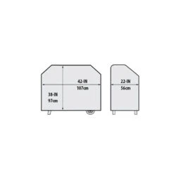 Housse Barbecue Select Crown Pellet 400 - Broil King -Outdoorchef Shop housse premium crown pellet 400 0060162670640 1