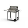 Barbecue Charbon Mendy Inox Marin + Chariot Inox + Tournebroche - Le Marquier -Outdoorchef Shop mendy inox sur chariot le marquier 3339380167155