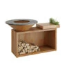Brasero Plancha OFYR Island 100 En Corten + Plan De Travail Teck -Outdoorchef Shop ofyr island 100 brasero plancha 7430440898821