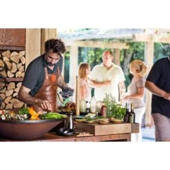 Brasero Plancha OFYR Island 100 En Corten + Plan De Travail Teck -Outdoorchef Shop ofyr island 100 brasero plancha 7430440898821 3