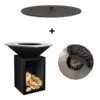 Pack Brasero Storage 100 Noir + Couvercle - OFYR -Outdoorchef Shop pack brasero plancha storage 100 noir couvercle 2020000033721