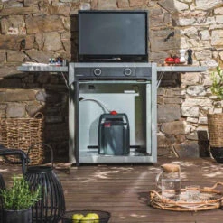 PACK Combo Plancha Gaz Modern 60 Acier Gris / Noir + Chariot + Kit De Nettoyage - Forge Adour -Outdoorchef Shop pack combo modern 60 gaz 2020000034766 3