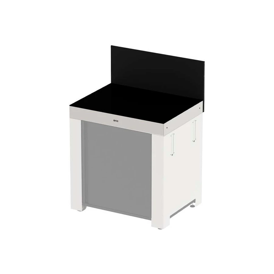 Plan De Travail Pour Cuisine Extérieure MODULO Inox & Noir - ENO 3 Plan De Travail Pour Cuisine Extérieure MODULO Inox & Noir - ENO