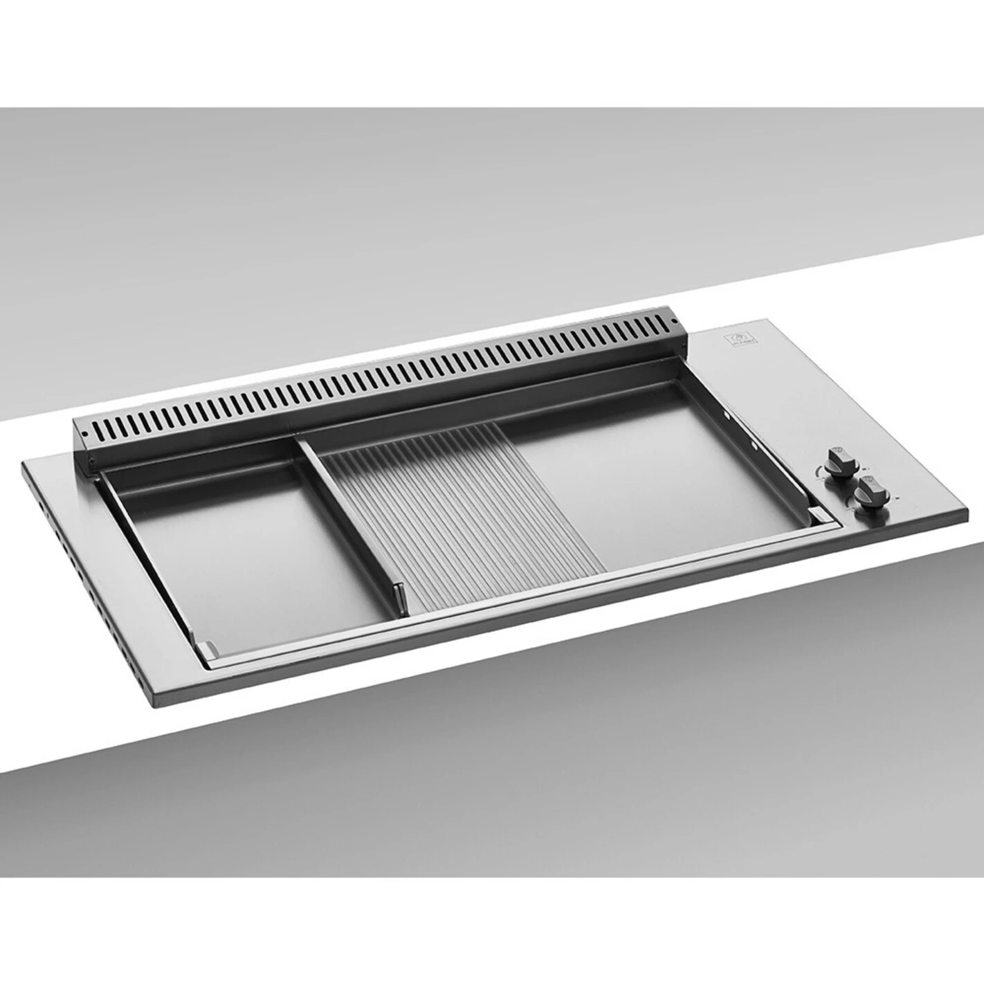 Plancha Gaz Encastrable Oasi 80 Mix Lisse Rainurée - Planet 4 Plancha Gaz Encastrable Oasi 80 Mix Lisse Rainurée - Planet - Image 2