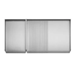 Plancha Gaz Encastrable Oasi 80 Mix Lisse Rainurée - Planet 9 Plancha Gaz Encastrable Oasi 80 Mix Lisse Rainurée - Planet -Outdoorchef Shop plancha inox gaz oasi 80 mix rainuree lisse planet 8033945789084 2