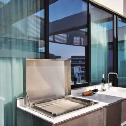 Plancha Gaz Encastrable Oasi 80 Mix Lisse Rainurée - Planet 11 Plancha Gaz Encastrable Oasi 80 Mix Lisse Rainurée - Planet -Outdoorchef Shop plancha inox gaz oasi 80 mix rainuree lisse planet 8033945789084 4