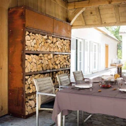 Etagère Range Bois Corten 200 - Ofyr 6 Etagère Range Bois Corten 200 - Ofyr -Outdoorchef Shop range bois corten 200 2020000020141 1