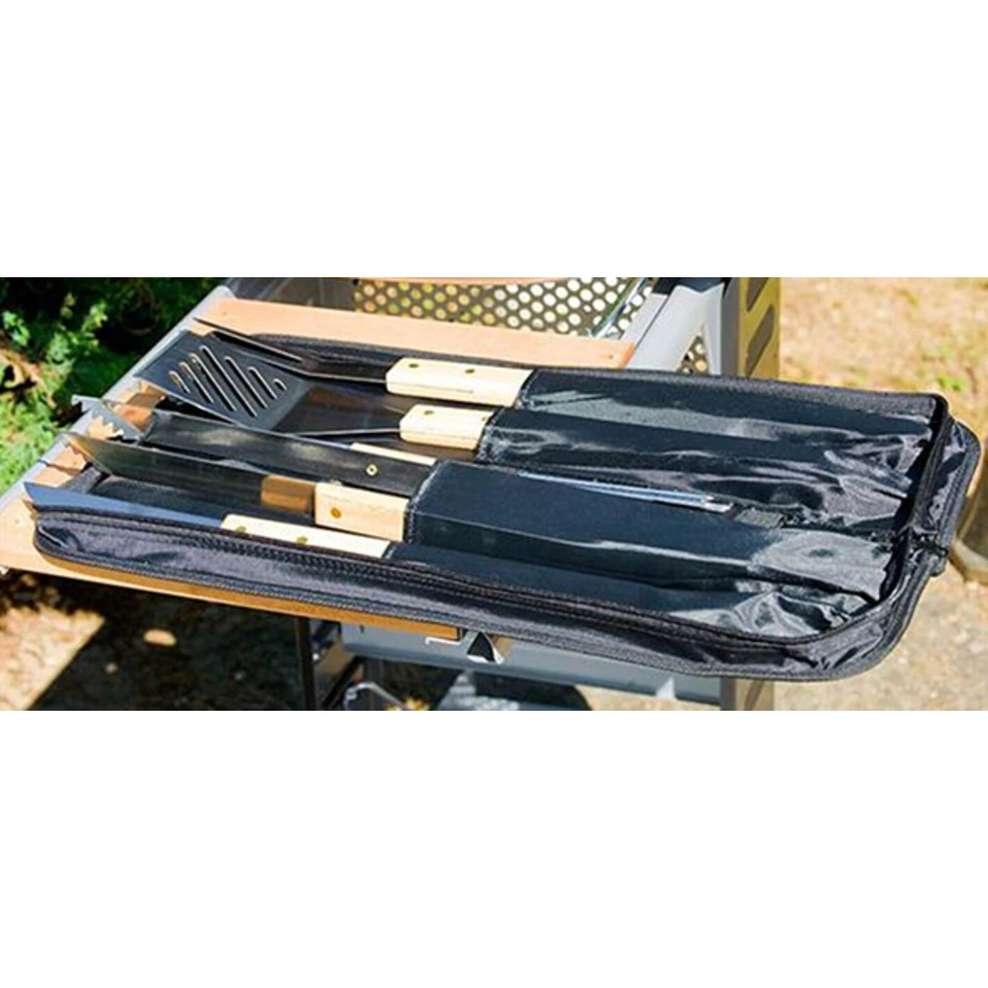 Set 5 Ustensiles Bambou Pour Barbecue Avec Sacoche - Campingaz 5 Set 5 Ustensiles Bambou Pour Barbecue Avec Sacoche - Campingaz - Image 3