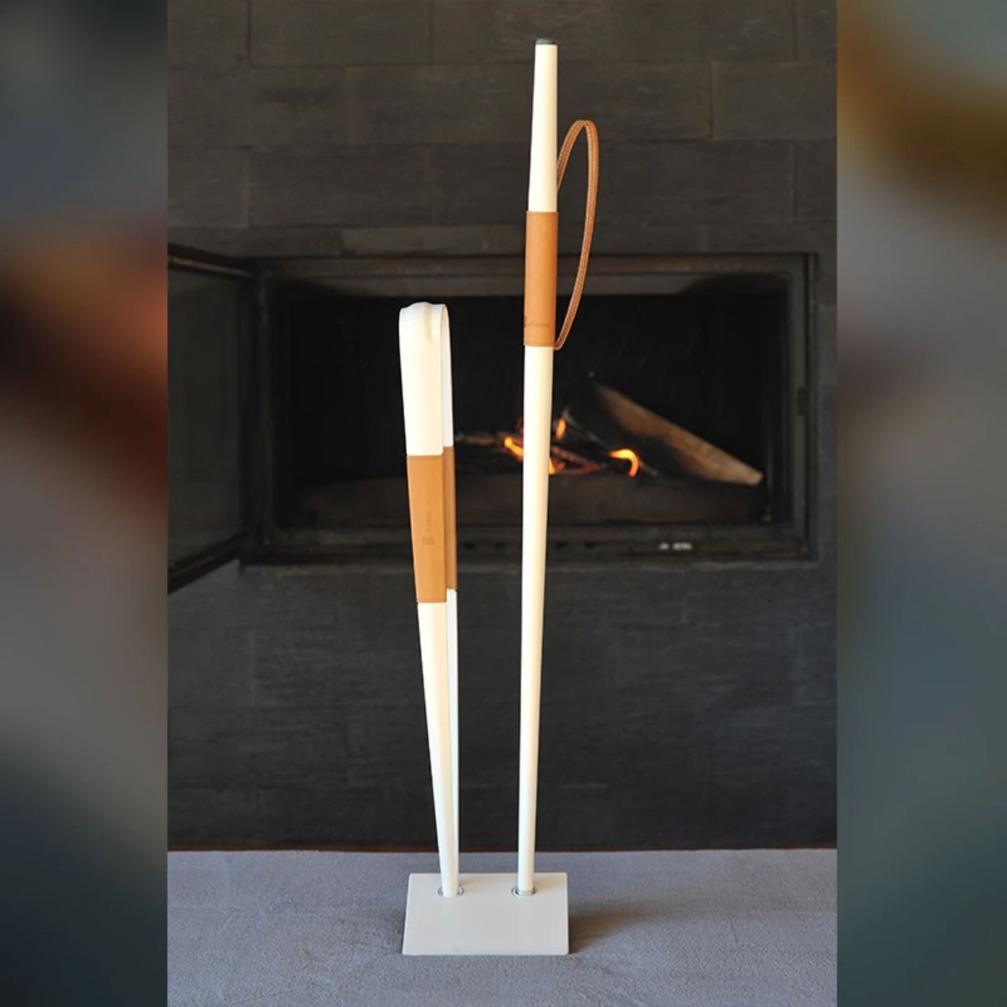 Set Bouffadou + Pince à Bûches Effilé Blanc - Buffadoo 4 Set Bouffadou + Pince à Bûches Effilé Blanc - Buffadoo - Image 2