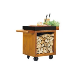 Table Corten Pro 65 Céramique Anthracite - Ofyr -Outdoorchef Shop table corten pro 65 ceramique ofyr 2020000022077 1