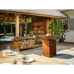 Table Corten Pro Céramique Gris Foncé Ofyr -Outdoorchef Shop table corten pro ceramique gris fonce 2020000019268 1