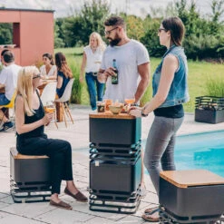 Tablette Pour Brasero Cube En Bambou - Höfats 17 Tablette Pour Brasero Cube En Bambou - Höfats -Outdoorchef Shop tablette bambou cube hofats 4260447330146 7